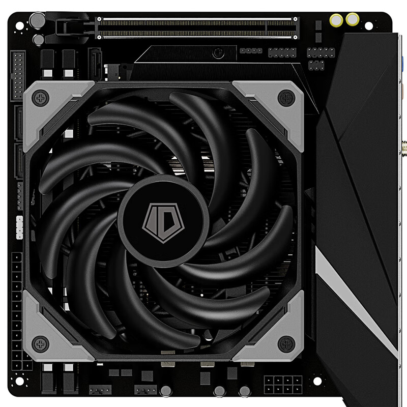 ID-COOLING IS-50X itx refrigerador de cpu de refrigeração de ar 4 tubos de calor 4pin pwm ventilador para intel lga 1700 1200 am4 am5 processador cooler