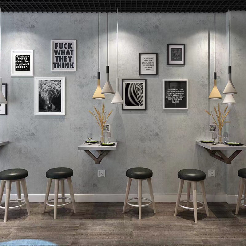 Impermeável vinil auto-adesivo papel de parede, cimento cinza bancada contato papel, cozinha e banheiro, renovação móveis