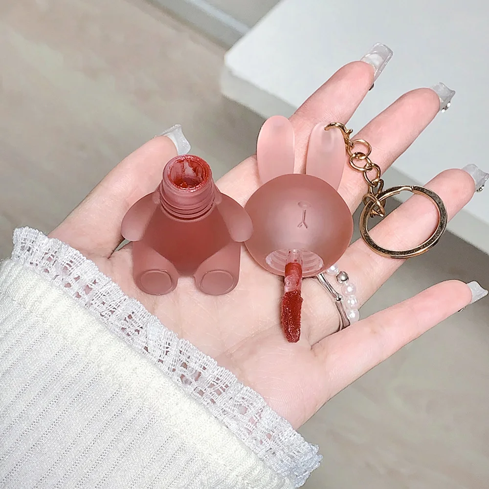Smalto per labbra Gege Bear Rabbit, argilla per labbra in velluto opaco Rossetto non essiccante a colori a lunga durata