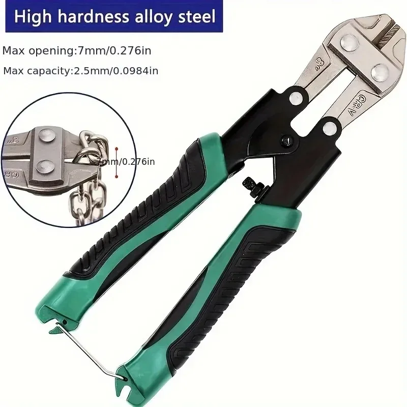 8" Mini Bolt Cutter Multitool Steel Wire Cutter Bolt Cutter Wire Rope Clamp Plier Labor-saving Multi-functional Cutting Scissors