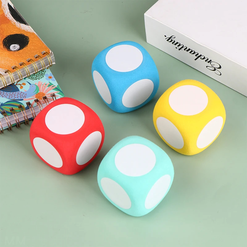 Bloque de borrado en seco de Color aleatorio, escritura sobre limpiar, borrado en seco, dados educativos multiusos, cubo de borrado en seco, pizarras blancas, cubo de dados, 1 ud.