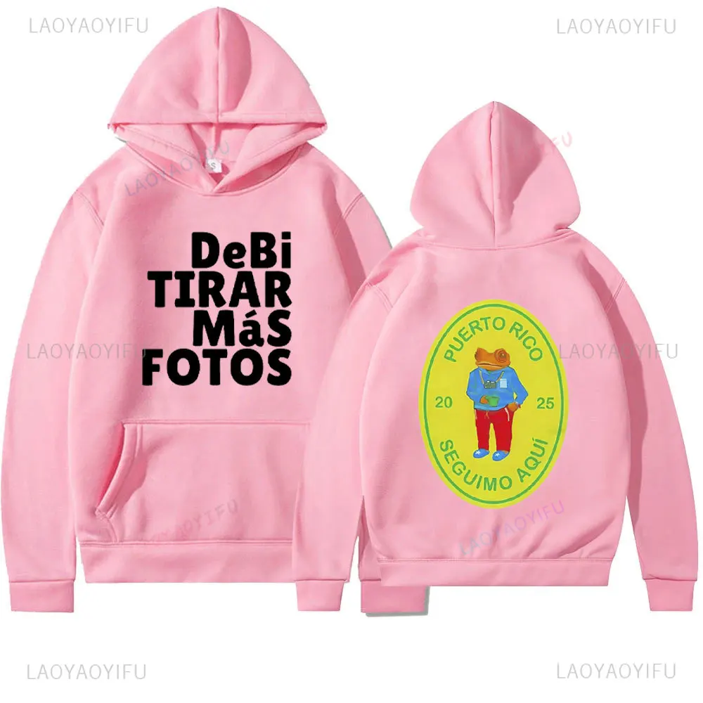 Dtmf bad bunny álbum moletom com capuz masculino feminino pulôver de grandes dimensões com capuz de inverno presente para fãs suéter estiloso novo em 2025 manga comprida