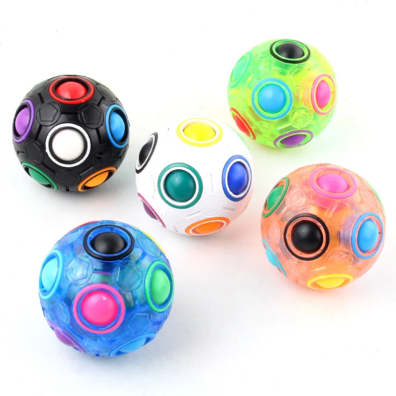 Magic Rainbow ปริศนาความเร็ว Cube Ball สนุกความเครียด Reliever สมอง Teaser การจับคู่สี 3D ปริศนาของเล่นเด็กวัยรุ่นผู้ใหญ่