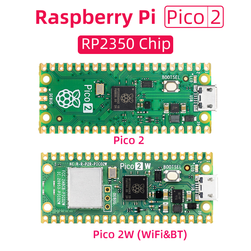Оригинальная плата микроконтроллера Raspberry Pi Pico 2 RP2350, двойная рука Cortex-M33, или процессор Dual Hazard3 RISC-V, 150 МГц
