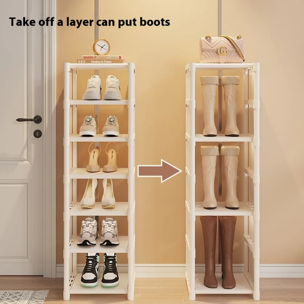 Multiple Layers Shoe Organizer Shoe Rack Organizer Space Saving Rack For Wall Corner Stackable Shelf For Rental House Door