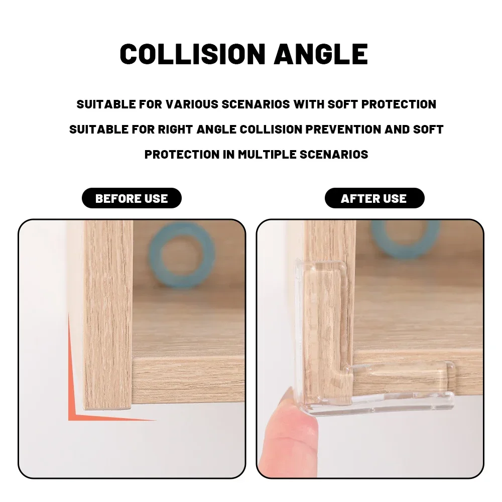 16/1Pc Anti Collision Angle Transparent PVC Pad for Window Child Safety Corner Guard Baby Collision Proof Protector Table Corner