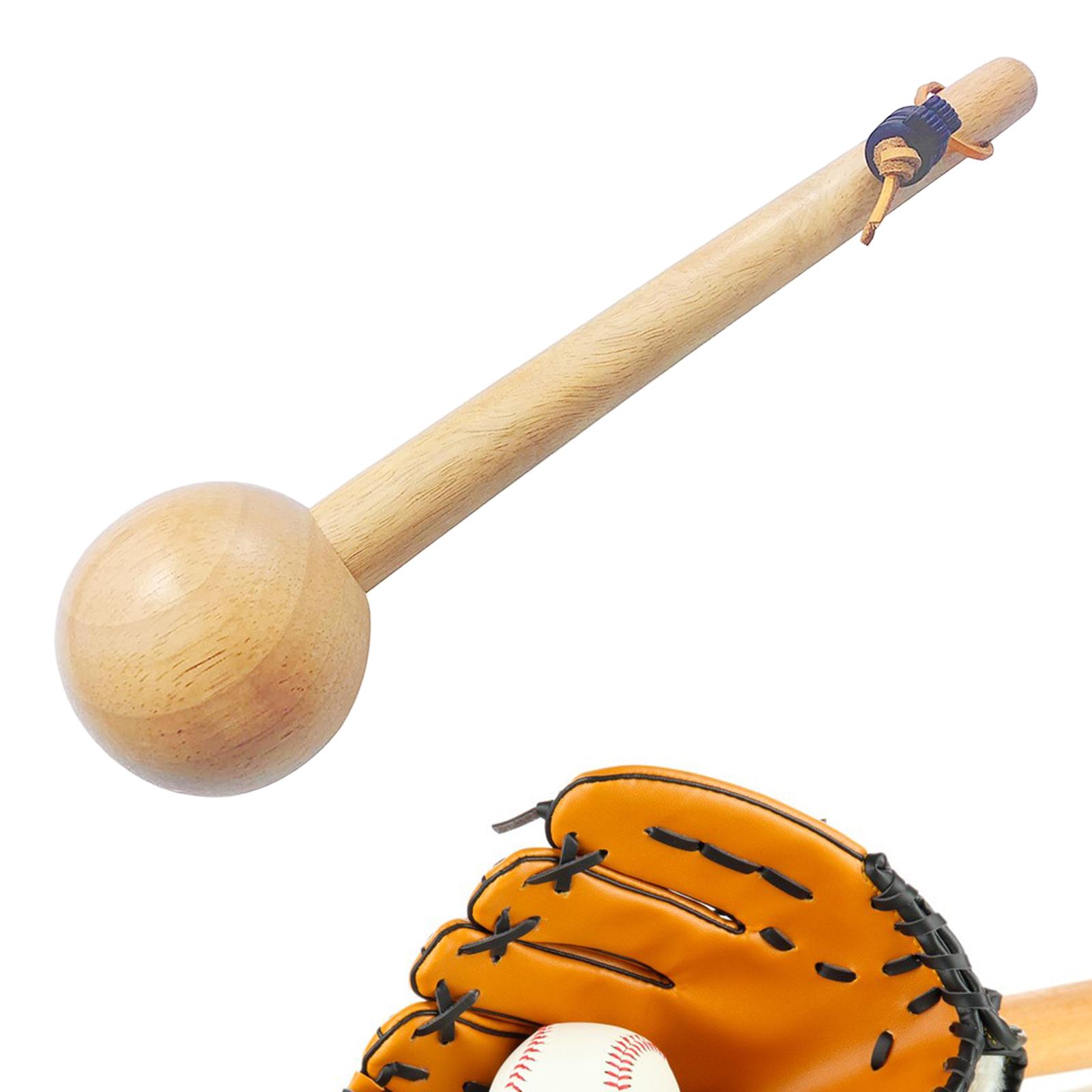 Martillo de béisbol de madera de goma, accesorios de manopla de 36cm, mazo de guante de Softbol