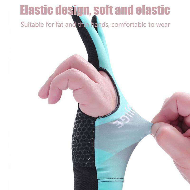 3 Finger Single Pool Gloves Non-Slip Pool & Billiards Gloves Breathable Wear-Resistant Cue Action Gloves Billiards Accessories