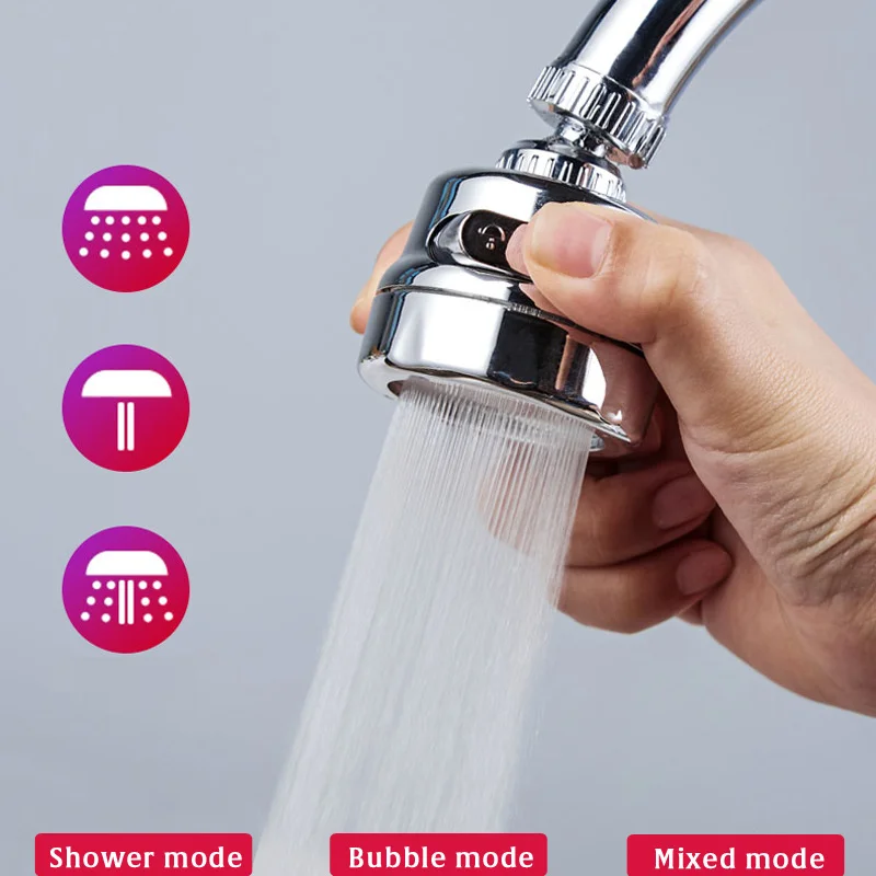 Universal 3 โหมดก๊อกน้ําห้องครัวอะแดปเตอร์ Aerator หัวฝักบัวความดันบ้านน้ํา Bubbler Splash FILTER TAP หัวฉีด CONNECTOR