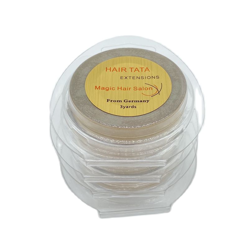 3 Yards TATA Haarverlängerungsband. Doppelseitiges Klebeband, Haarverlängerungs-Stützband für Bandhaar, Breite 0,8 cm/1,0 cm