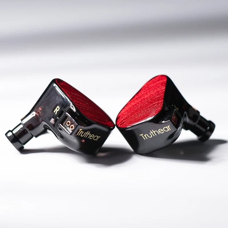 TRUTHEAR x Crinacle ZERO: Auricular ROJO Controladores dinámicos duales Auriculares intrauditivos con cable de 0,78 y 2 pines