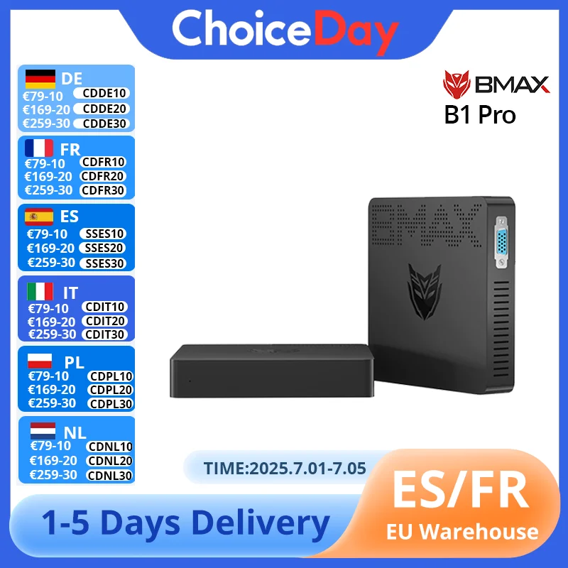 Mini PC BMAX B1PRO Windows 11 Pro 8 GB RAM 128 GB ROM N4000 Micro computer desktop Mini PC WiFi dual-band