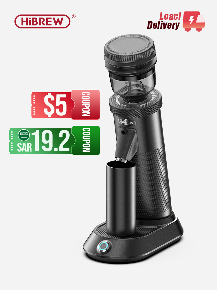 HiBREW G5 48 мм электрическая кофемолка с коническими жерновами, компактная портативная мельница для кофе в зернах, кухонная мельница для эспрессо, турецкого кофе