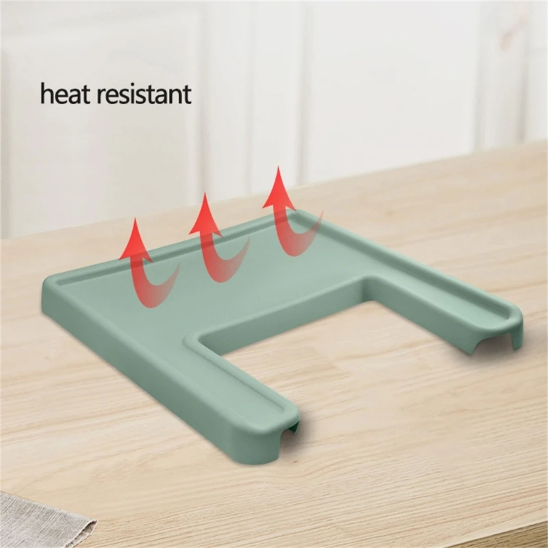 Mantel Individual de silicona sin BPA para trona de bebé, resistente al calor, antideslizante, para comer, nueva cobertura