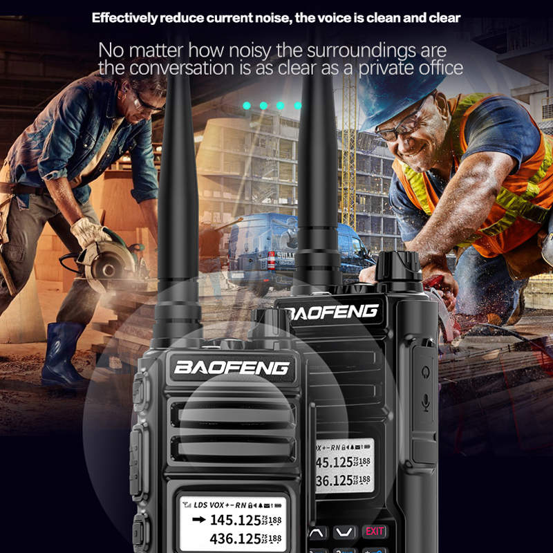 Baofeng-potente transceptor de mano con banda dual UHF VHF, radio amateur, UV-U13 de dos vías, carga directa tpye-c, UV-5R