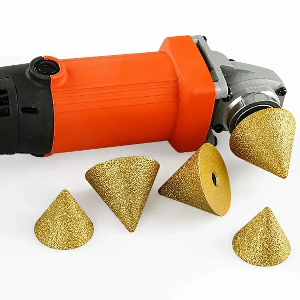 1PC เพชรเจาะ Bits บดล้อ Chamfering M10 เกลียวขัดกระเบื้องเซรามิคยูทิลิตี้ 38/50 มม.เรียวแกะสลักตัด