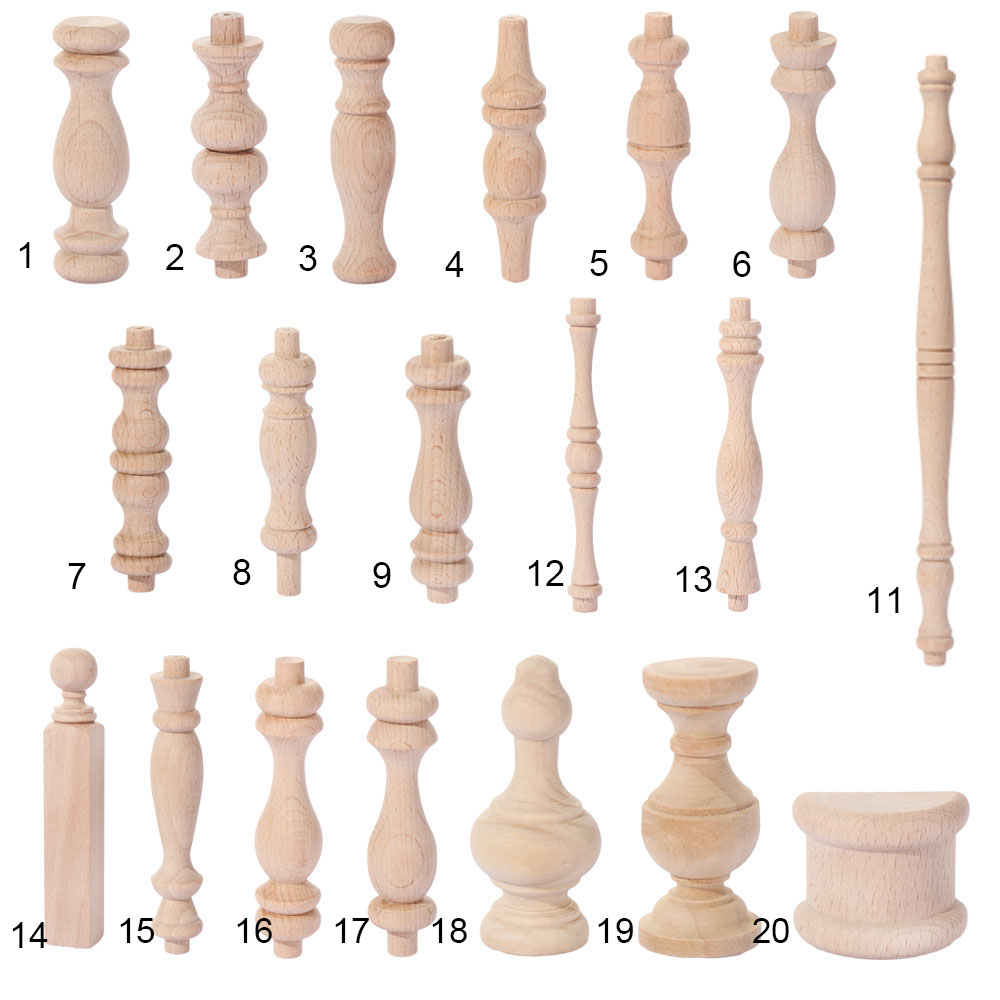 Резные ножки из массива дерева в европейском стиле для мебели, 4 шт.