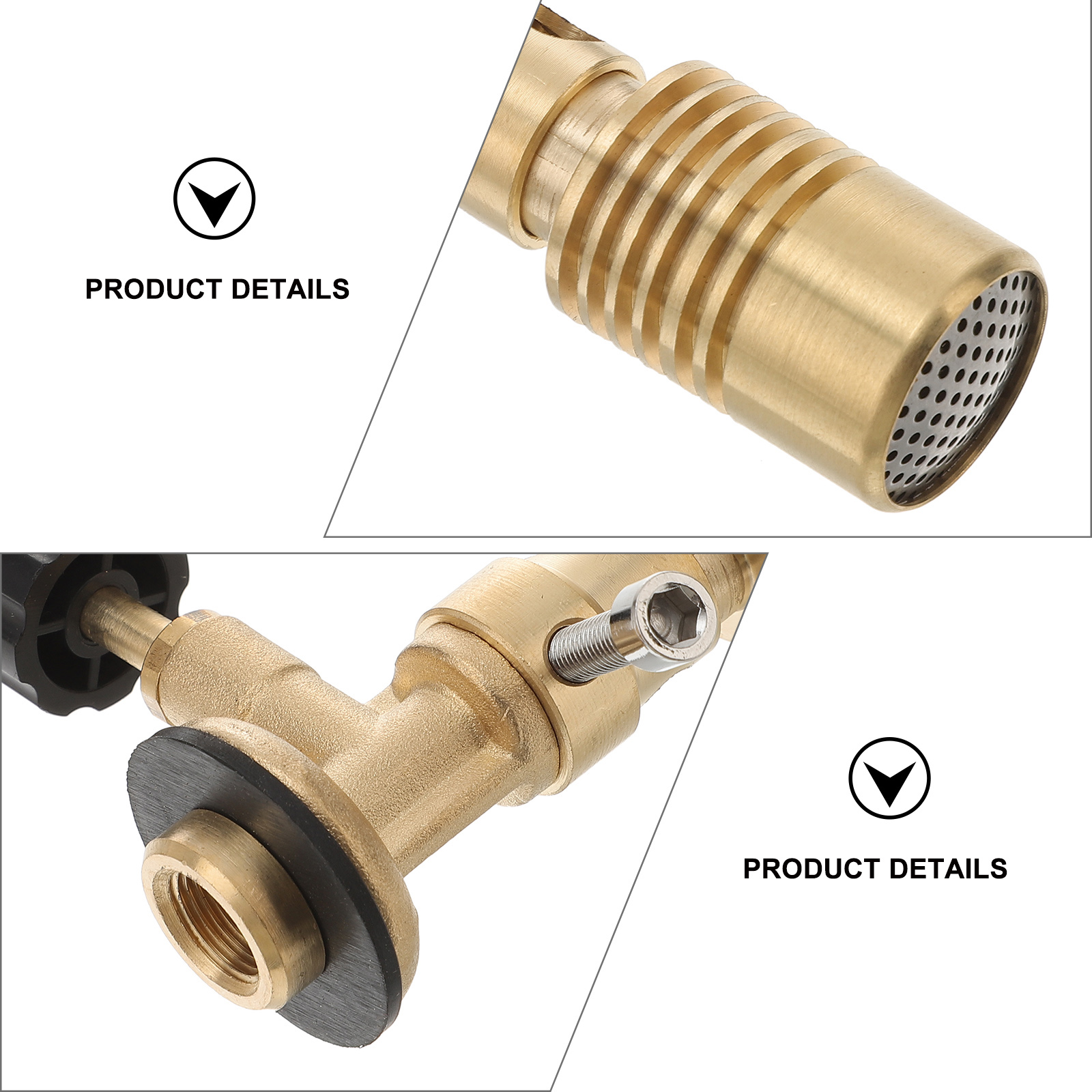 Tragbarer Gasbrennerkopf, Bunsenbrenner, Messingmaterial, Laborausrüstung, Heizung, Propan-Gasbrenner, Erdgasbrenner
