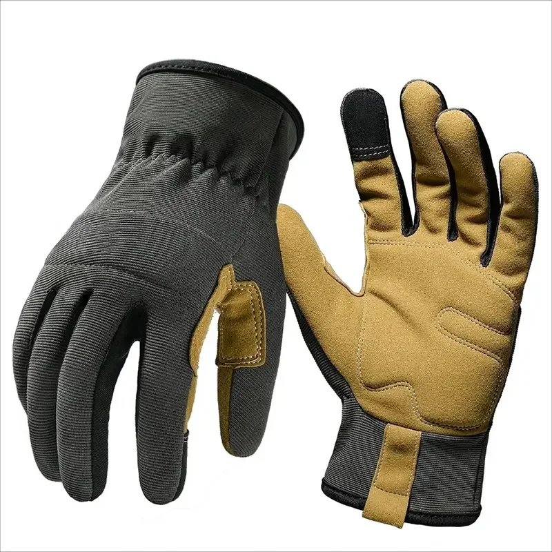 Guantes de trabajo ligeros multiusos de alto rendimiento para hombres y mujeres pantalla táctil transpirable y de alta destreza agarre excelente