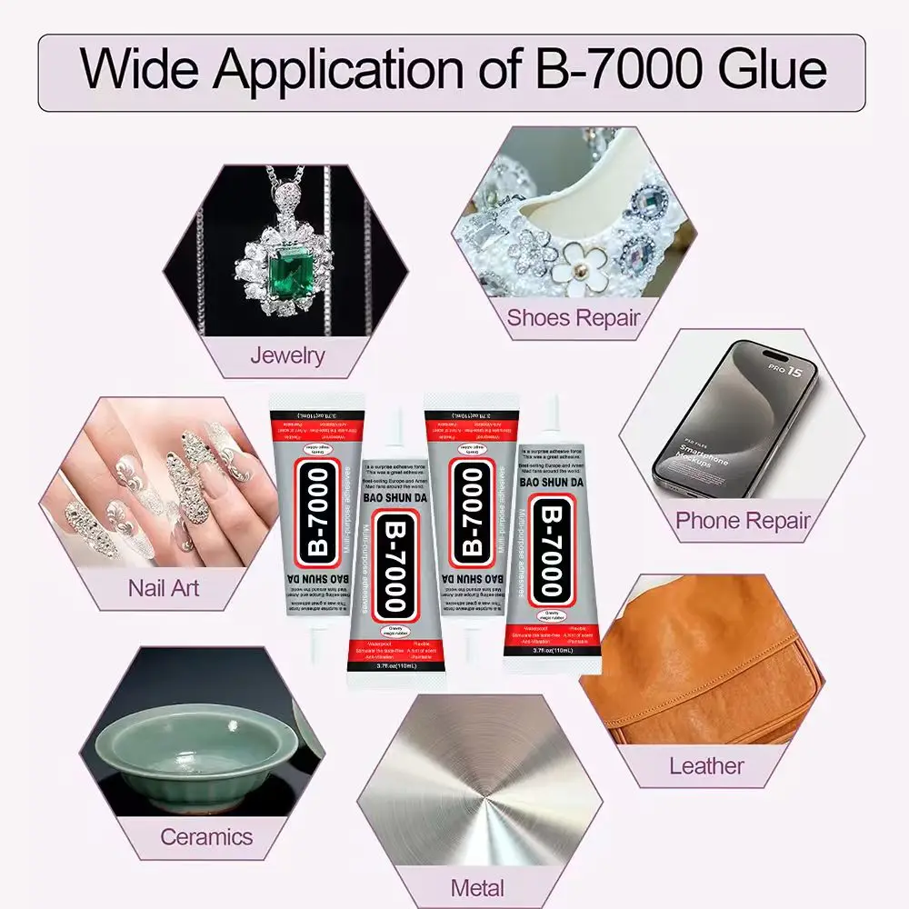 B7000 Mobile Phone Screen High-Strength Waterproof Adhesive, Universal Phone Glass Bonding Agent, 15/25/50/110ml Fast B7000 Glue