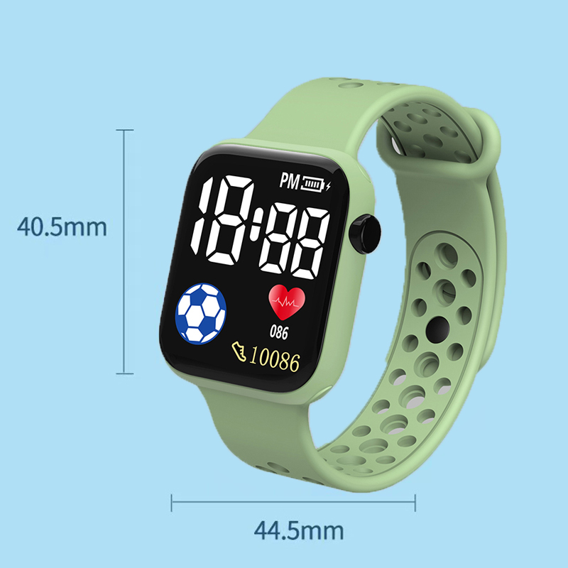 Yikaze led relógio digital para crianças meninos meninas relógios esportivos descartáveis pulseira de silicone crianças relógio eletrônico digital