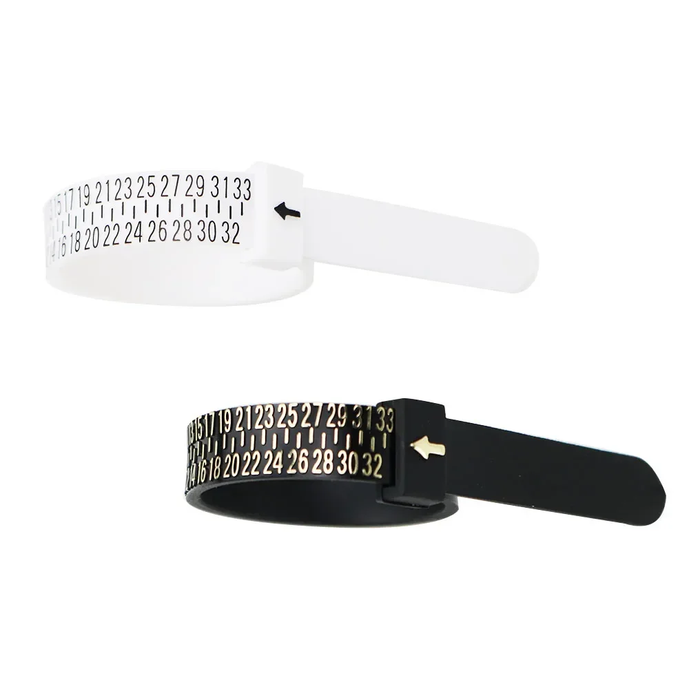 Plastic UK US EU JP HK Size Ring Size Measuring Tools Finger Gauge Ring Sizer Belt Measurement Tool Jewelry Accessories