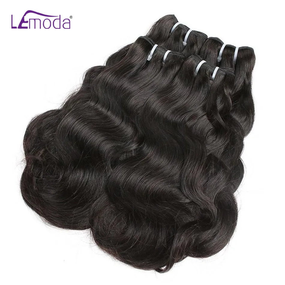 Lemoda onda do corpo 15a pacotes de cabelo humano 30 32 polegadas não processado extensões de cabelo humano cru 1/2/3/4 pçs natural preto cabelo virgem