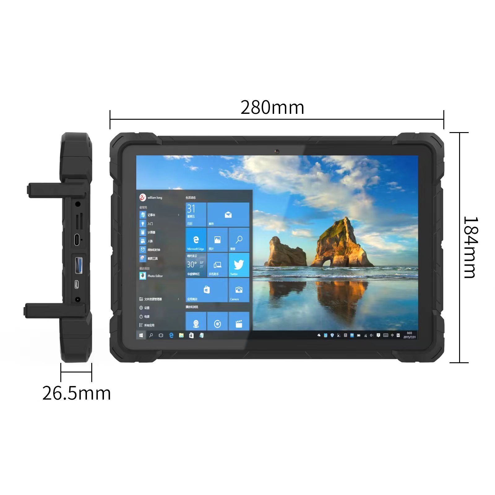HIGOLE F7G Mini PC Tablet Industrial Robusto Tablet Windows 10 Pro Pad Touch Screen Display Intel N4120 WIFI 8 + 128G Mini Computador