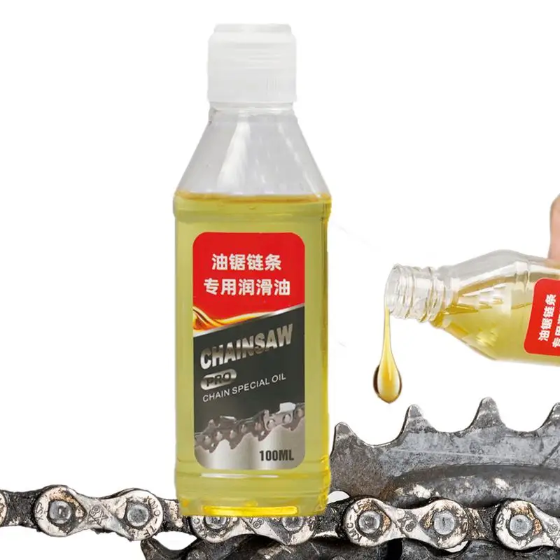 Óleo de motosserra elétrica 100ml, óleo multiuso solvente sintético, antiferrugem, lubrificante penetrante profundo para aparador de sebes