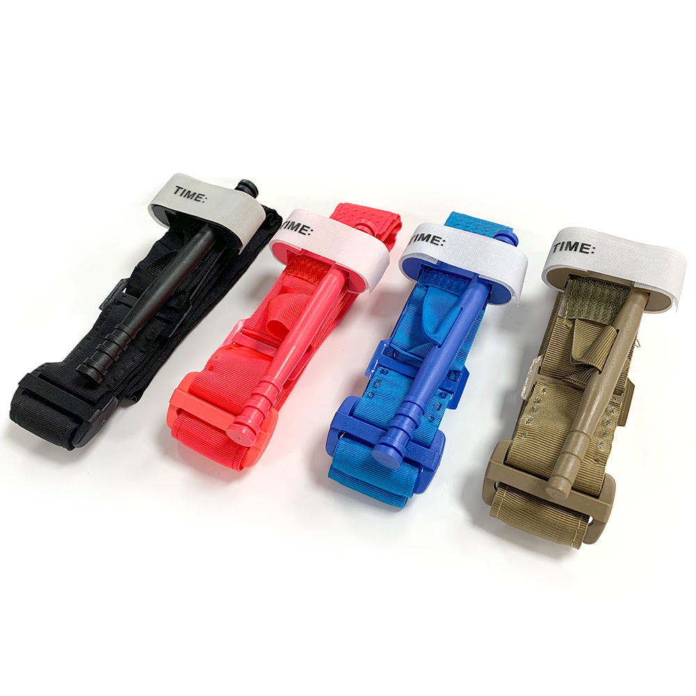 95cm Plastic Combat Tourniquet Blue/Black/Khaki/Red for Outdoor First Aid Emergency Rescue Tactical Rescue
