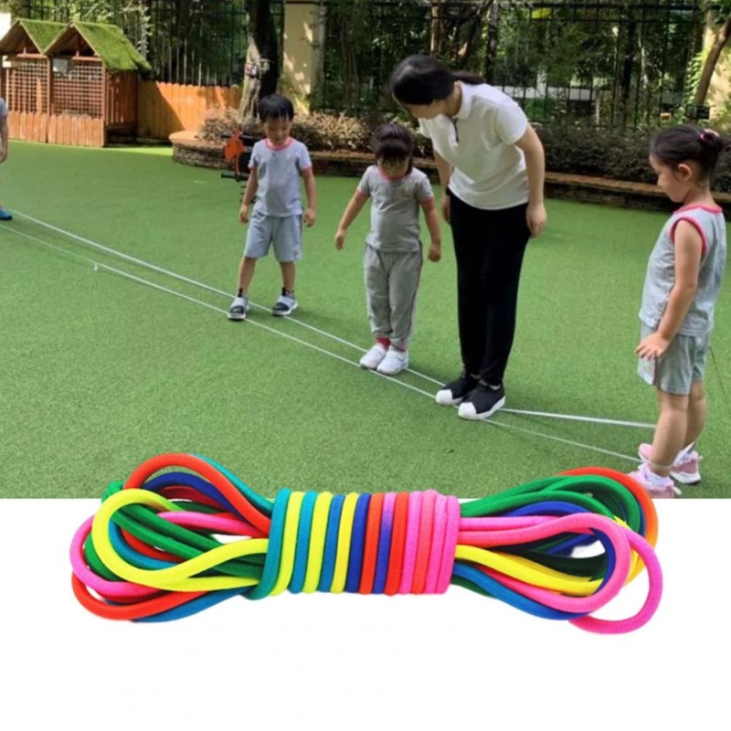 5-10 m Springseil Gummiband Bewegungsspielzeug Kinder Springseil Seile Training Springen Kinderspielzeug Springen Workout Übung Nylon Mädchen Geschenk