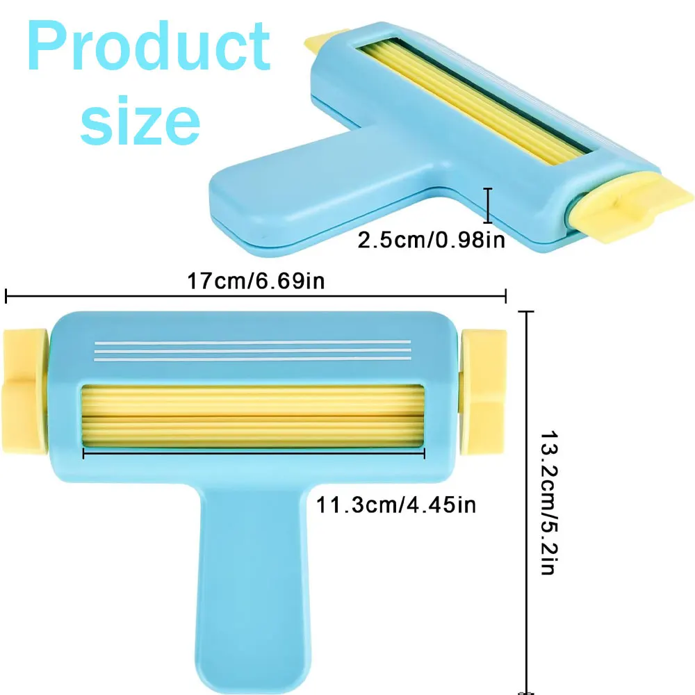 Blue roller embossing tool, no-charge wave styling paper crimper for handmade paper creasing and paper craft crimping
