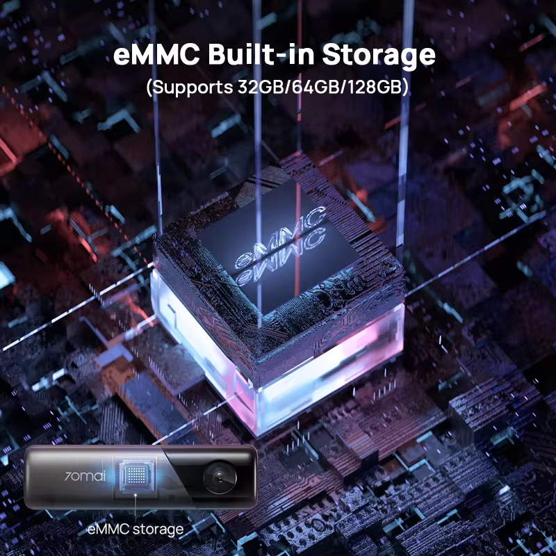 70mai M500 1944P 170FOV Встроенный GPS ADAS 24H Парковочный монитор eMMC Встроенная память