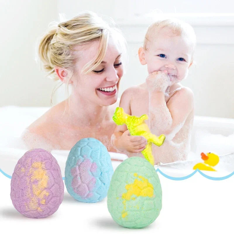Dinosaur Pattern Bath Salt Doll Essential Oil Aromatherapy Bath Salt Children's Toy Bath Ball Bomb Packaging