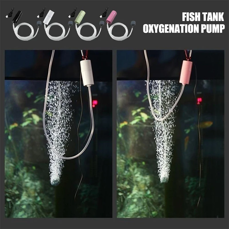 ポータブル USB 水族館エアポンプ:水槽および水生アクセサリー用のミニ酸素発生器