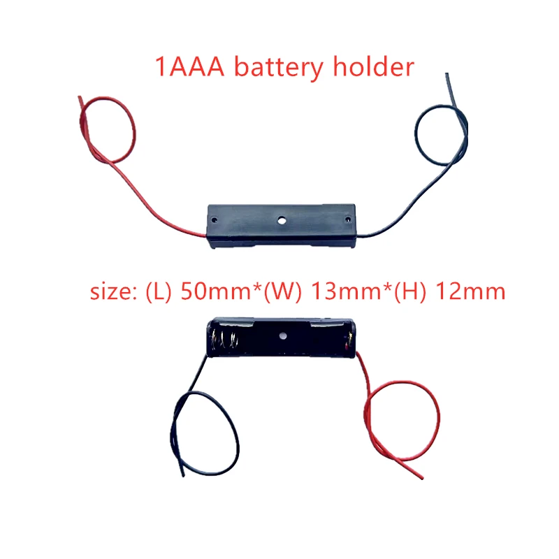 5 Chiếc 1/2/3/4 Khe Cắm Pin AAA Ốp Lưng Hộp Pin AAA Pin Với Dẫn Với 1 2 3 4 Khe Cắm AAA Thả