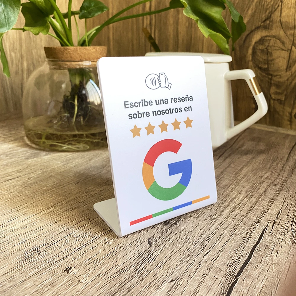 3 "X4" английский, немецкий, французский, испанский, арабский, NFC, огляды Google, знак, повышение репутации, быстрый обзор Google, NFC, настольная подставка