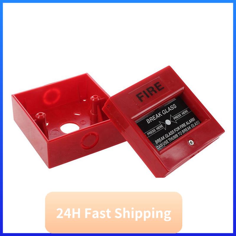 T30C New AC 250V/12V DC 12V Resettable Manual Call Point Fire Alarm Pull Station & AC 220V 100Mm Schools Fire Alarm