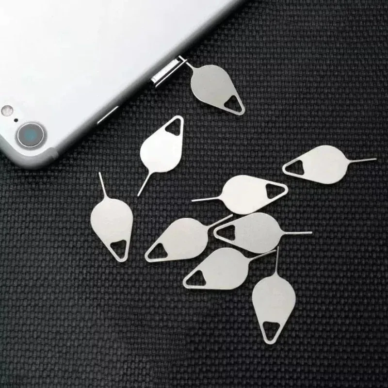 10-100PCS Metal Eject Sim Card Tray Open Pin Needle Key Tool for Universal Phone for iPhone 16 15 SamSung Xiaomi Apple IPad