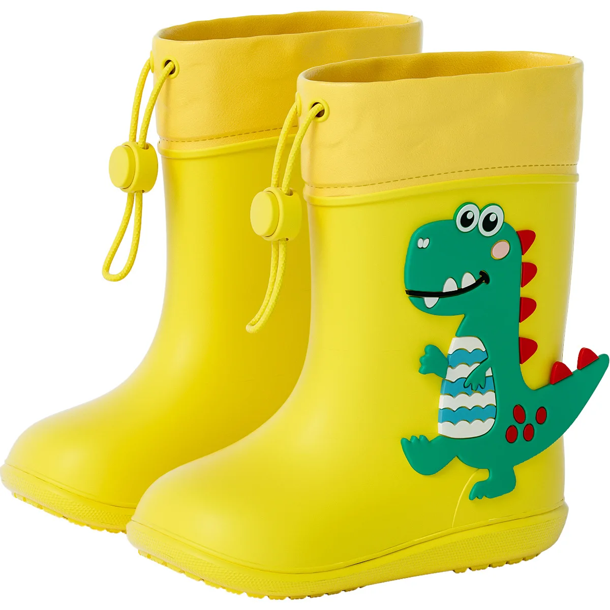 Crianças menina menino botas de chuva à prova dwaterproof água da criança botas de chuva sapatos infantis botas de borracha crianças bebê dos desenhos animados dinossauro sapatos de água botas