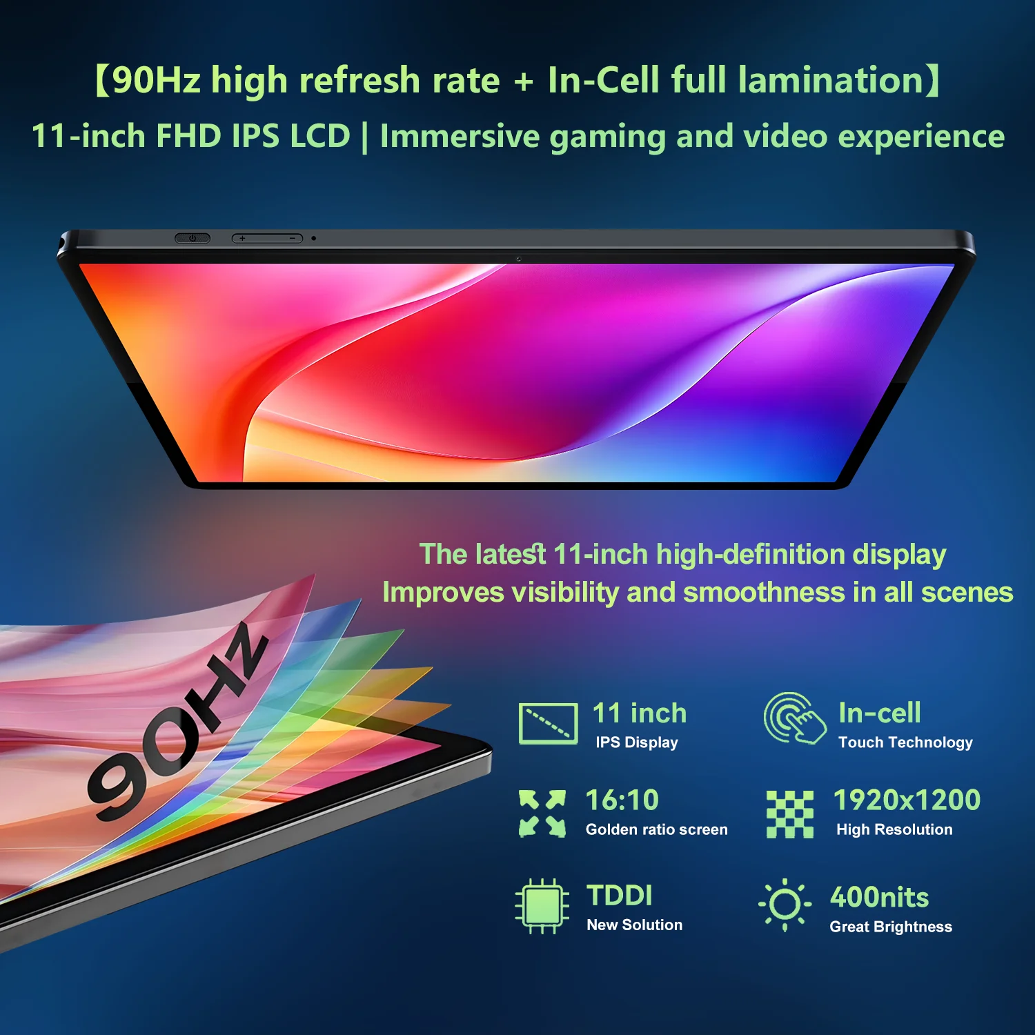 BNCF 11-дюймовый Android 15 MTK G100 8-ядерный 2K IPS-экран планшета 4/8 ГБ ОЗУ 128 ГБ ПЗУ 7000 мАч Аккумулятор 4G LTE Type-C Widevine L1 Pad