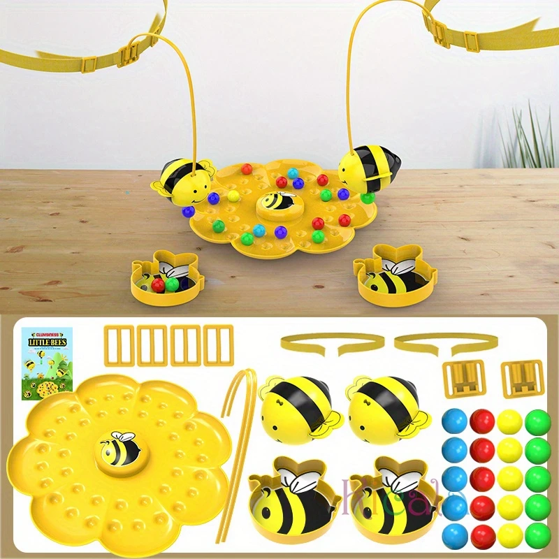 Little Bumblebee เกมกระดานมัลติฟังก์ชั่นปริศนาของเล่นตกปลา Interactive ของเล่นเพื่อการศึกษาเด็กคริสต์มาสของขวัญเกมครอบครัว