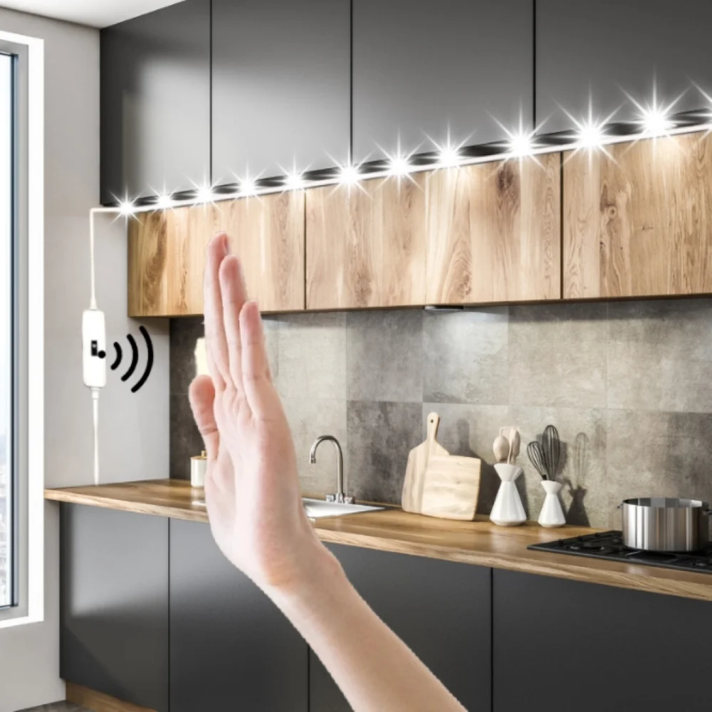 Lampada a striscia LED DC USB 5V dimmer intelligente spazzata a mano interruttore a induzione controllo retroilluminazione nastro lampada TV nastro camera da letto decorazione della casa
