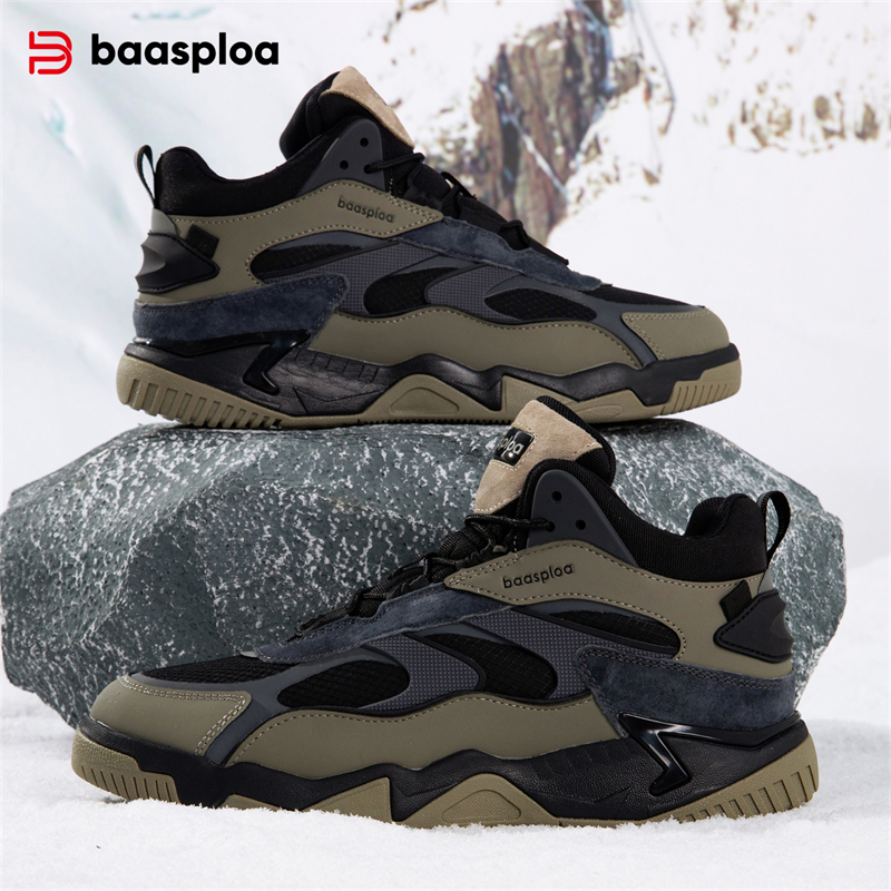 Winter Männer Leder Casual Turnschuhe Neue Mode Wasserdichte Sport Schuhe für Männer Komfort Plüsch Warme Männliche Turnschuhe Nicht-Slip im freien