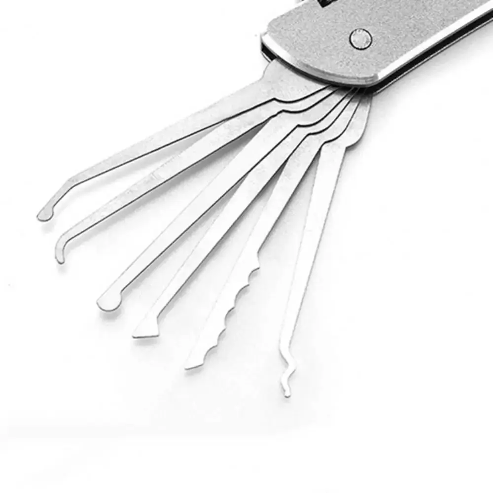 Compact Lock Picking Set Rust-resistant Key Replacement Automotive Pick Hook Professional Versatile Door Open Keys DIY