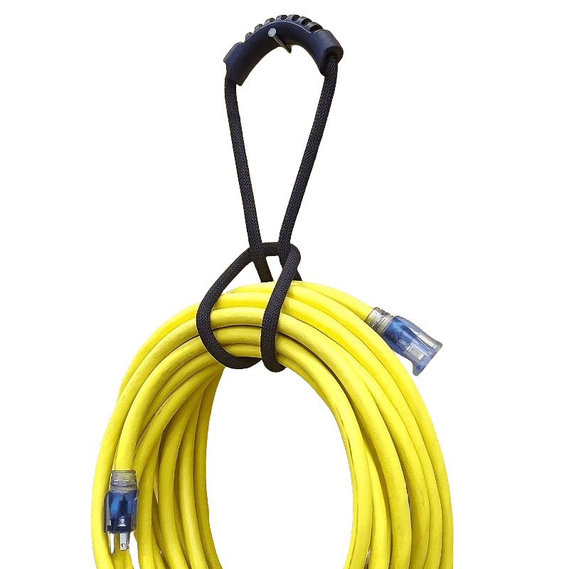 Storage Strap Heavy-Duty Hook and Loop Cord Carrying Strap, Hanger, and Organizer with Handle for Pool Hoses Garden Hoses Cables