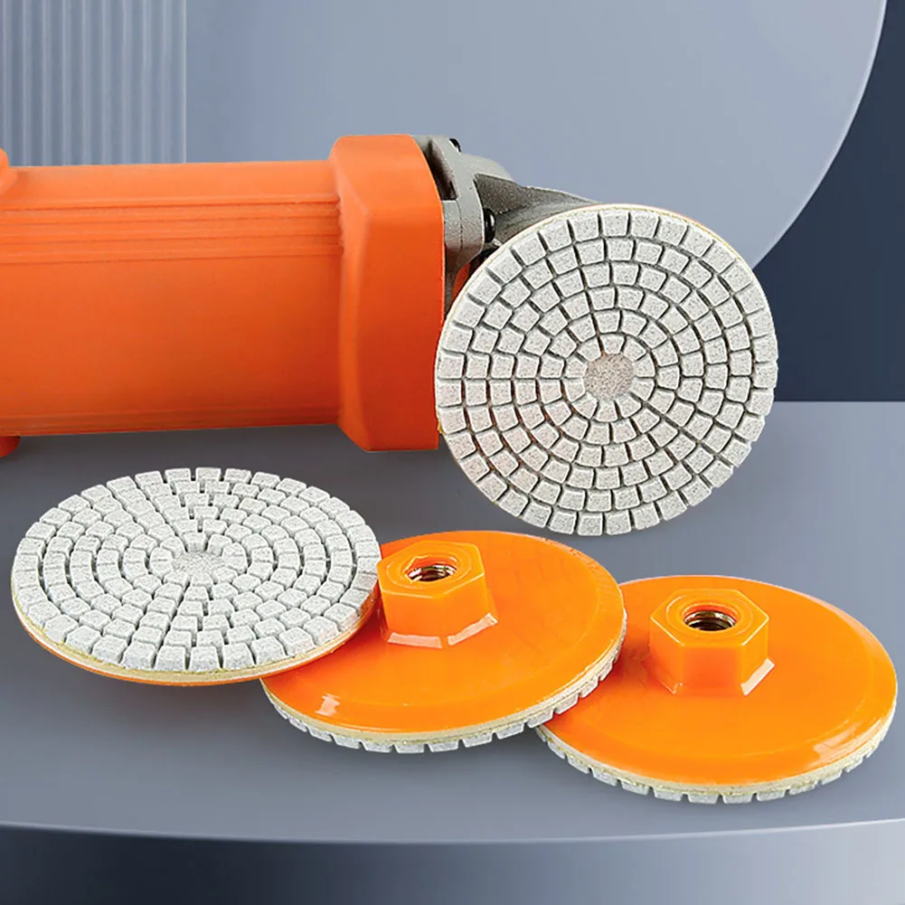 1 stücke 80mm 3 Zoll Polieren Pad Nass Trocken Buff Disc Schleifmittel Für Schleifen Marmor Granit Beton Schleifen Arbeitsplatte stein