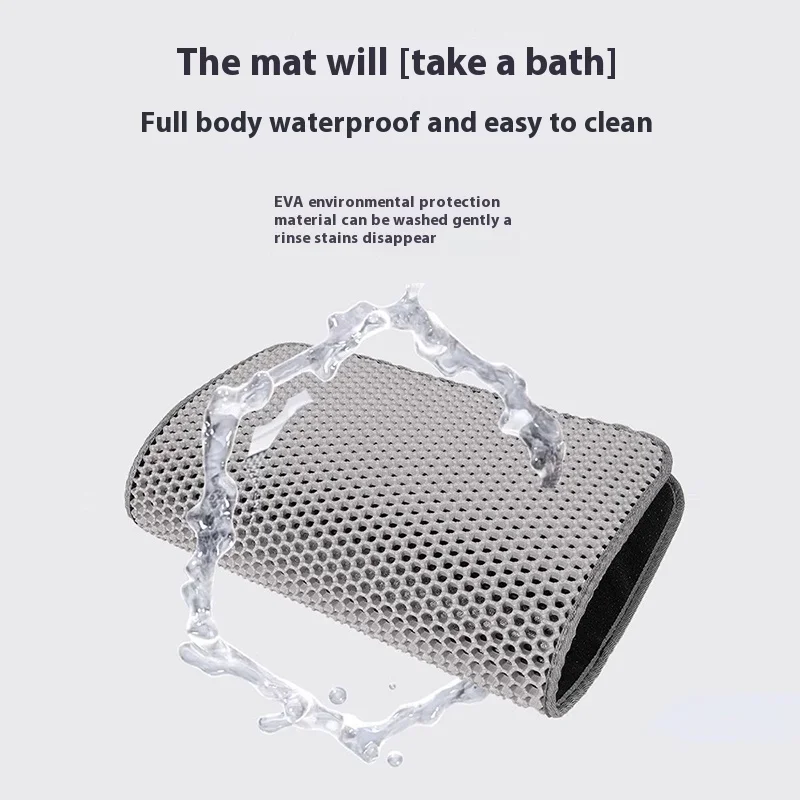 Large Cat Litter Mat Waterproof Double Layer Non Slip Litter Box Tray Pad Washable Durable Pet Toilet Training Mat