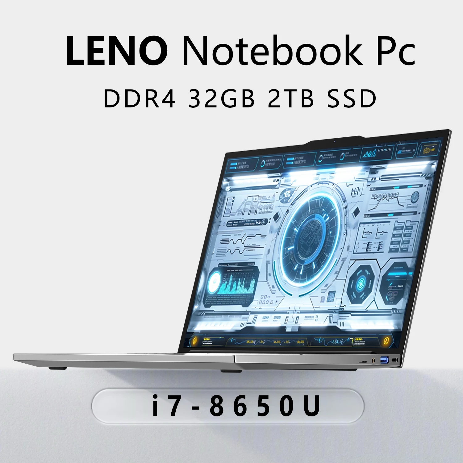14,1-inch laptopcomputer Intel i7-8650U Notebook Windows 5000mAh-batterij Windows11 Pro 32GB DDR4 512GB/1TB/2TB SSD HD 1080P-laptops