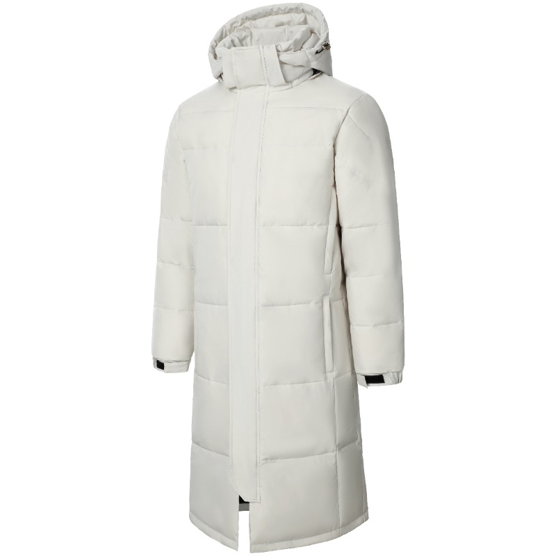 Nuevas chaquetas acolchadas largas con capucha de invierno para hombre, abrigos de plumón de pato, Parkas cálidas informales de alta calidad para parejas, chaquetas a prueba de viento para exteriores
